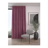 Demor Home Kadife Dokulu Ekstrafor Büzgülü Lavanta Pembesi Tek Kanat 250x270 cm Fon Perde