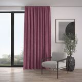 Demor Home Kadife Dokulu Ekstrafor Büzgülü Lavanta Pembesi Tek Kanat 300x260 cm Fon Perde