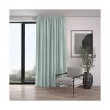 Demor Home Kadife Dokulu Ekstrafor Büzgülü Nil Yeşili Tek Kanat 100x250 cm Fon Perde