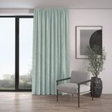 Demor Home Kadife Dokulu Ekstrafor Büzgülü Nil Yeşili Tek Kanat 100x260 cm Fon Perde