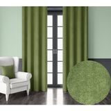 Demor Home Kadife Dokulu Ekstrafor Büzgülü Tatlı Yeşil Tek Kanat 100x250 cm Fon Perde