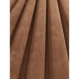 Demor Home Kadife Dokulu Fon Perde, 100 x 250 cm, Pileli, Kaju Rengi