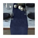 Demor Home Kadife Dokulu Gece Mavisi Runner - 40 x 140 cm