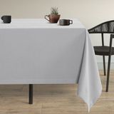 Demor Home Kadife Dokulu Gümüş Grisi Masa Örtüsü - 130 x 130 cm