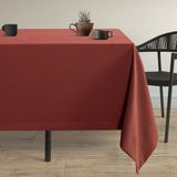Demor Home Kadife Dokulu Kiremit Rengi Masa Örtüsü - 130 x 130 cm