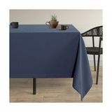 Demor Home Kadife Dokulu Lacivert Masa Örtüsü - 130 x 130 cm