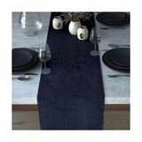 Demor Home Kadife Dokulu Lacivert Runner - 40 x 140 cm
