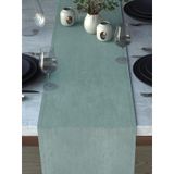 Demor Home Kadife Dokulu Nil Yeşili Runner, 40 x 140 cm, Polyester