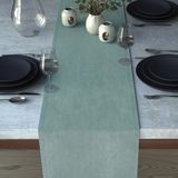 Demor Home Kadife Dokulu Nil Yeşili Runner - 40 x 140 cm