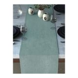 Demor Home Kadife Dokulu Nil Yeşili Runner