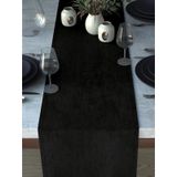 Demor Home Kadife Dokulu Panter Siyahı Runner, 40 x 140 cm, Polyester
