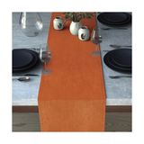 Demor Home Kadife Dokulu Portakal Rengi Runner - 40 x 140 cm