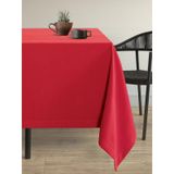 Demor Home Kadife Dokulu Saltanat Kırmızısı Dertsiz Masa Örtüsü, 130 x 170 cm