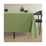 Demor Home Kadife Dokulu Tatlı Yeşil Masa Örtüsü - 130 x 130 cm