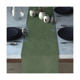 Demor Home Kadife Dokulu Tatlı Yeşil Runner - 40 x 140 cm