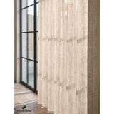 Demor Home Keten Beji Lüks Keten Dokulu 1/3 Sık Pile Zarif Tül Perde | Ütü Istemez | Dolgun Pile | Trend Ürün - 400 x 270 cm