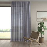 Demor Home Keten Görünümlü Ekstrafor Büzgülü Gri Yüksek Kalite Tül Perde - 400 x 270 cm