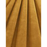 Demor Home Pileli Kadife Dokulu Fon Perde, 100 x 260 cm, Bal Peteği Sarısı