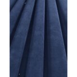 Demor Home Pileli Kadife Dokulu Fon Perde, 200x270 cm, Gece Mavisi