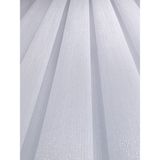 DEMOR HOME Simli Bambu Şantuklu | 1/3 Kat Sık Pileli | Ağır Gramajlı | Ütü Gerektirmez Tül Perde - 200 x 250 cm - Beyaz