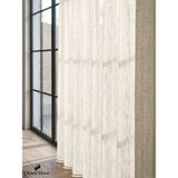 Demor Home Soft Krem Lüks Keten Dokulu 1/3 Sık Pile Zarif Tül Perde | Ütü Istemez | Dolgun Pile | Trend Ürün - 200 x 270 cm