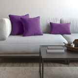 Demor Home Soft Series Ametist Rengi Kırlent, Yastık Kılıfı - 50 x 30 cm