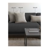 Demor Home Soft Series Badem Ezmesi Rengi Kırlent, Yastık Kılıfı