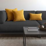 Demor Home Soft Series Bal Peteği Sarısı Kırlent, Yastık Kılıfı - 40 x 40 cm - Balpeteği Sarısı
