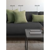 Demor Home Soft Series Çağla Yeşili Kırlent Kılıfı, 50x30 cm
