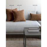 Demor Home Soft Series Çikolata Kahvesi Rengi Kırlent, Yastık Kılıfı