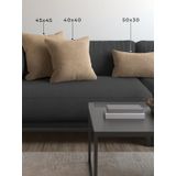 Demor Home Soft Series Kum Beji Kırlent Kılıfı, 50x30 cm, Polyester