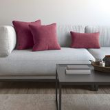 Demor Home Soft Series Lavanta Pembesi Kırlent, Yastık Kılıfı - 40 x 40 cm