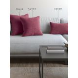 Demor Home Soft Series Lavanta Pembesi Kırlent, Yastık Kılıfı