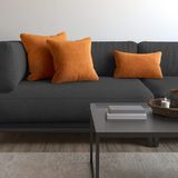 Demor Home Soft Series Portakal Rengi Kırlent, Yastık Kılıfı - 50 x 30 cm
