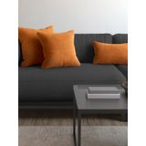 Demor Home Soft Series Portakal Rengi Kırlent, Yastık Kılıfı