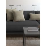 Demor Home Soft Series Sis Bulutu Rengi Kırlent Kılıfı, 45x45 cm