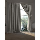 Demor Home Taş Rengi Blackout Fon Perde, 100 x 250 cm, Ekstrafor Büzgülü, Polyester