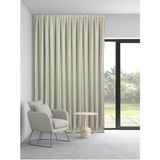 DEMOR HOME Yüksek Kalite Krem Saten Güneşlik Fon Perde Ekstrafor Büzgülü Tek Kanat - 100 x 100 cm