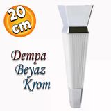 Dempa Lüks Mobilya Oturma Grubu Kanepe Tv Ünitesi Koltuk Ayağı Konsol Ayakları Beyaz Krom 20 Cm