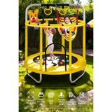 Dempower 152X170 cm Güvenlik Fileli Çocuk Trambolin Seti-Hamak, Basket Seti, Boks Torbası, Eldiven, Tutuş Ipi - 152 x 170 cm