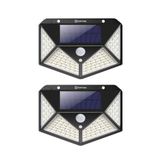 Dempower Dp-71 100 Ledli Hareket Sensörlü Güneş Enerjisiyle Çalışan Su Geçirmez Duvar Lambası 2 Adet