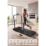DEMPOWER Manuel Eğimli 110 Kg Kapasiteli Kalori Takipli Bluetooth FitShow LED Ekranlı Yürüyüş ve Koşu Bandı