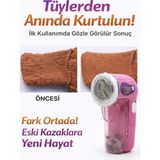 Dempower Şarjlı Tiftik ve Tüy Toplama Makinesi Kazak Tüy Temizleme Aleti 201 - Pembe