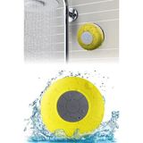 Dempower Su Geçirmez Bluetooth Duş Hoparlörü Sarı 85 mm Taşınabilir Tasarım ile Eğlencenizi Artırın
