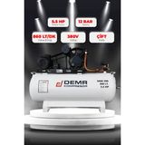 Demr Kompresör Hava Kompresörü Pistonlu 300 Lt 2 Kafa 12 Bar 5.5 Hp IDMK290