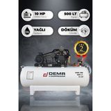 Demr Kompresör Hava Kompresörü Pistonlu 500 Lt 3 Kafa 12 Bar 10 Hp IDMK-390