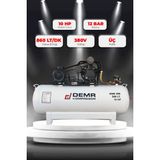 Demr Kompresör Hava Kompresörü Pistonlu 500 Lt 3 Kafa 12 Bar 10 Hp IDMK390