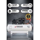 Demr Kompresör Hava Kompresörü Pistonlu 500 Lt 3 Kafa 8 Bar 10 Hp IDM-390