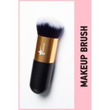 Demstar Professional Make-Up Luxury Fondöten ve Allık Makyaj Fırçası Dm - Siyah - Altın