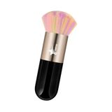Demstar Professional Make-up Luxury Kabuki Fondöten Pudra Ve Allık Makyaj Fırçası (Black-Bronze Rainbow Hair Series)